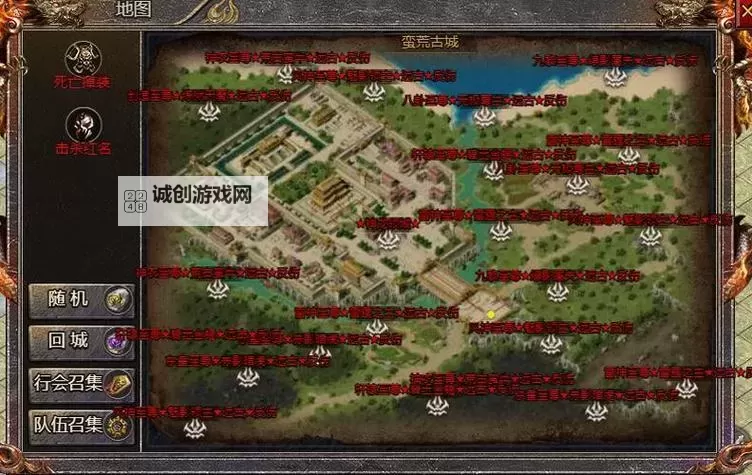 攻略指南:霸月传奇石墓阵怎么走全路线解析图1