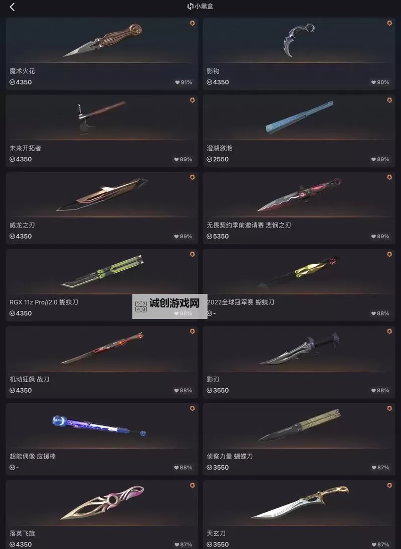 无畏契约T0刀皮揭秘：稀有皮肤的独特魅力与价值图1