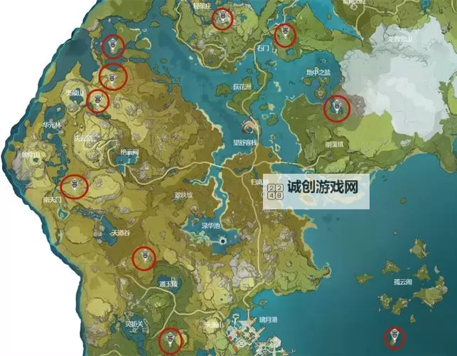 《原神》璃月17个观景点位置一览图1