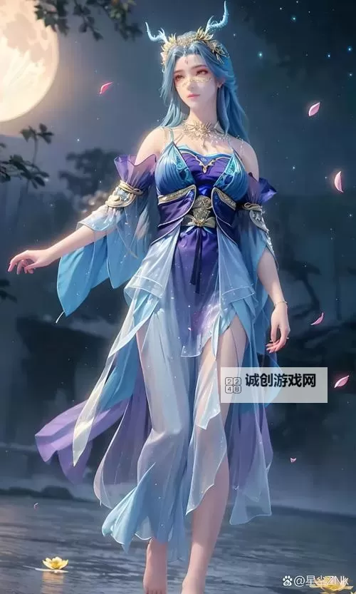 造梦西游OL小龙女宣花：淡雅之美与梦幻传说图1