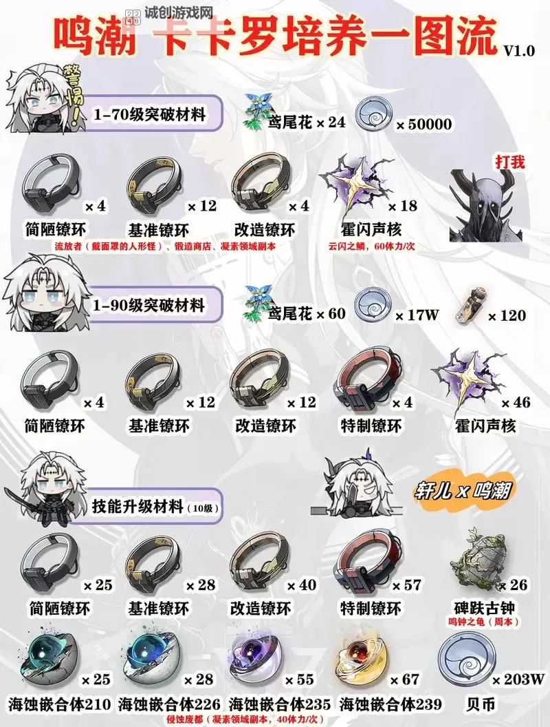 《鸣潮》卡卡罗武器声骸搭配推荐 卡卡罗队伍怎么搭配图2