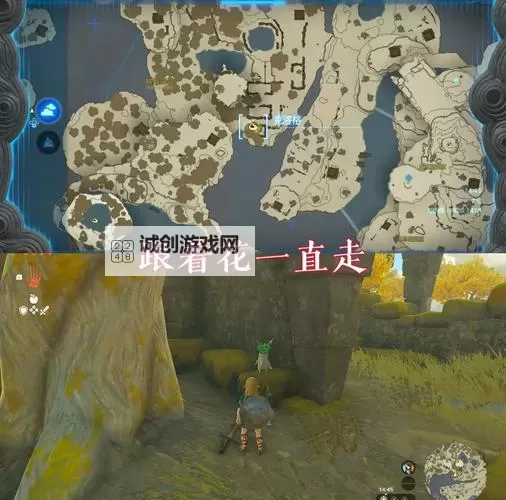 《塞尔达传说王国之泪》初始空岛雪山蒲公英解谜教程 蒲公英呀哈哈解谜攻略图1