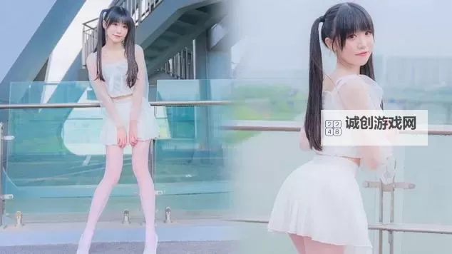 操白丝双马尾：青春少女的甜蜜惹火瞬间图1