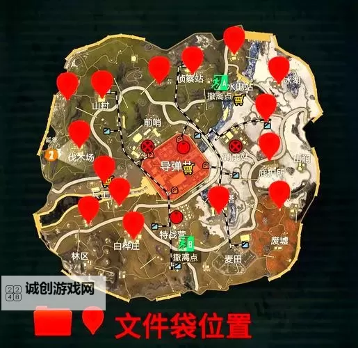 《绝地求生大逃杀》中文地图 中文全物资标注地图图1