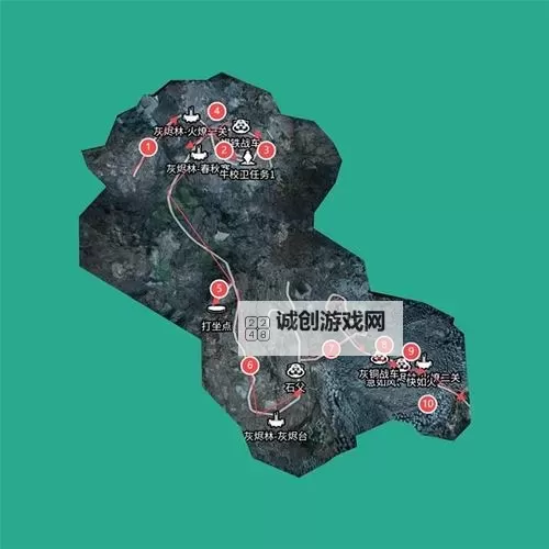 《黑神话悟空》二周目白金跑图路线演示图1