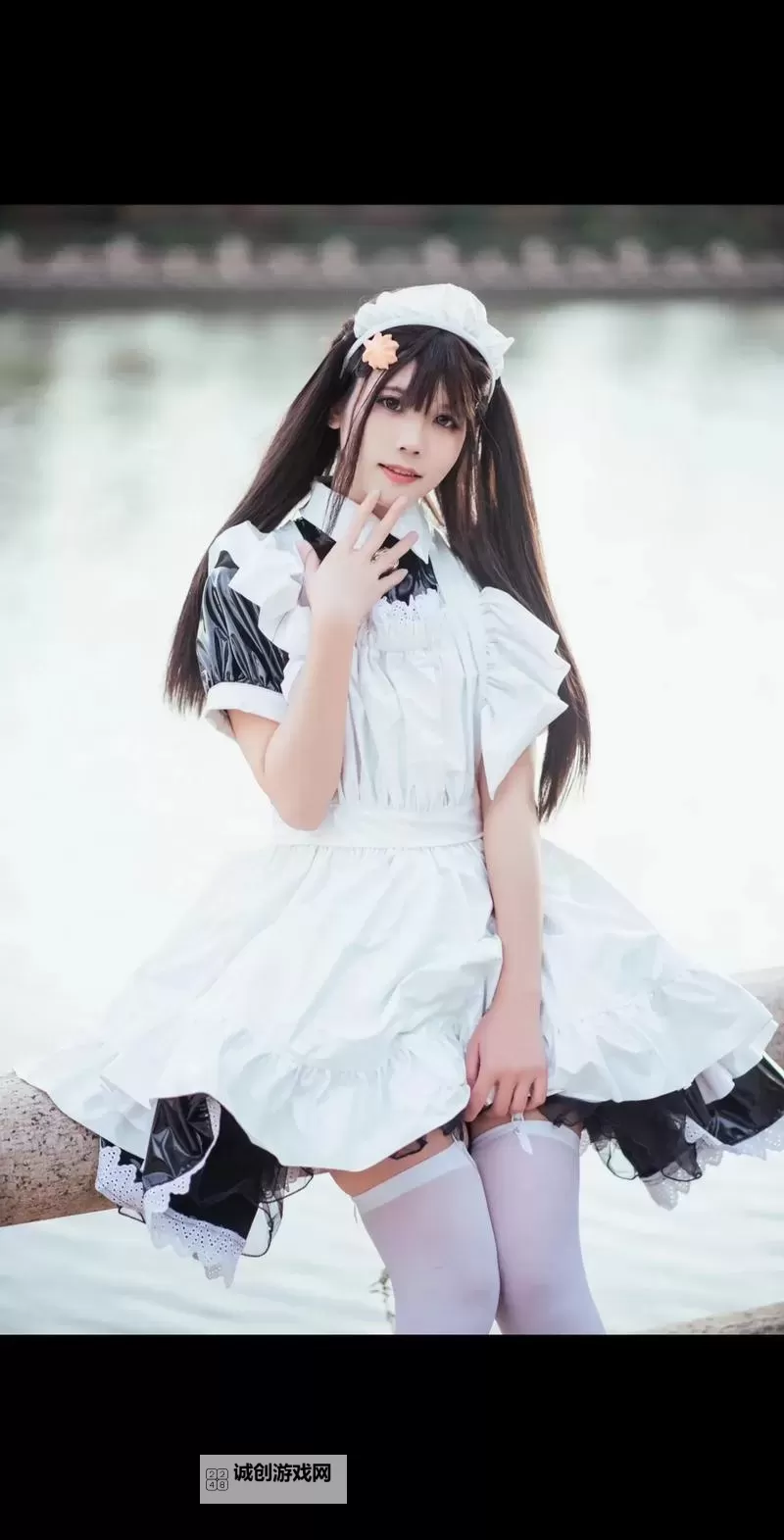 女仆白丝TK一视频丨Ⅴk:清新可爱女仆演绎纯美时光图1