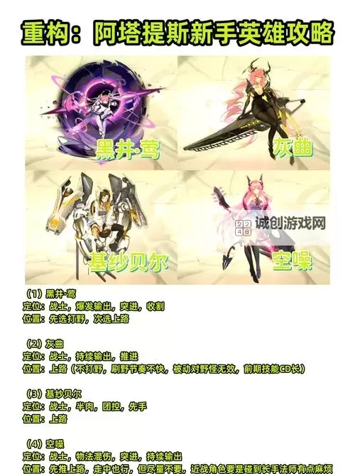 《重构阿塔提斯》新手攻略：萌新玩家最容易上手的英雄推荐！图1