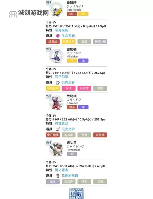 《宝可梦朱紫》双打规则F迷你q咒术队分享图1