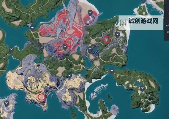 《幻兽帕鲁》各矿石采集点位置分享图1