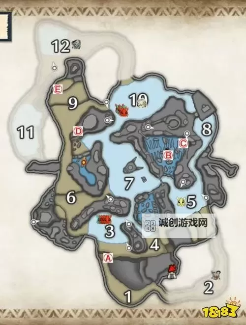 《怪物猎人荒野》天堑沙原骨冢位置及收集路线推荐 沙漠骨冢在哪图1