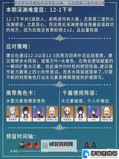 《原神》5.4深境螺旋敌人信息与站位参考图1