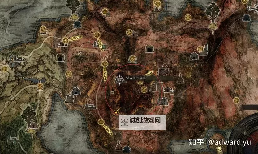 《艾尔登法环》黄金树之影DLC蝎河地下墓地3D地图导航图2