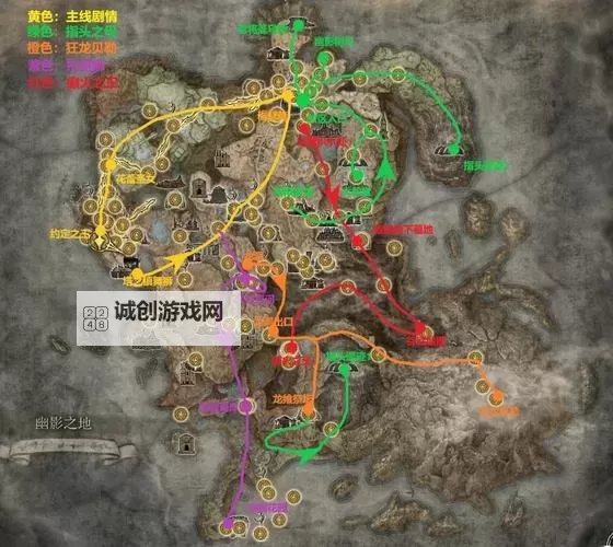 《艾尔登法环》黄金树之影DLC蝎河地下墓地3D地图导航图1