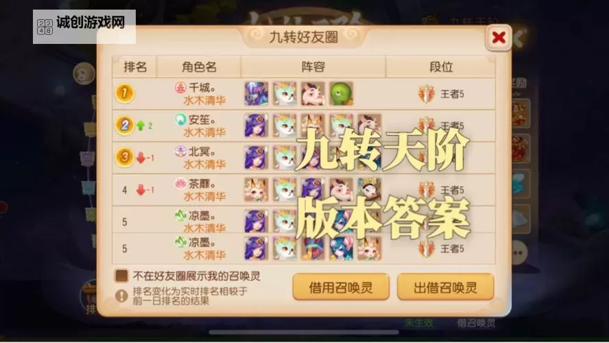 《梦幻西游》九转天阶赛季攻略:战将、无双、王者阶段通关攻略详解!图2