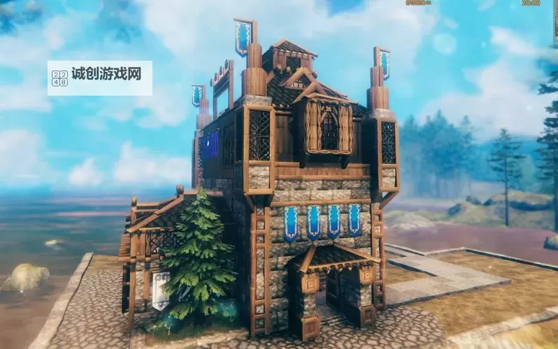 《Valheim英灵神殿》前中期紧凑小屋搭建教学图1