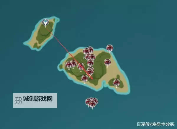 《原神》海乱鬼与野伏众快速讨伐路线图1