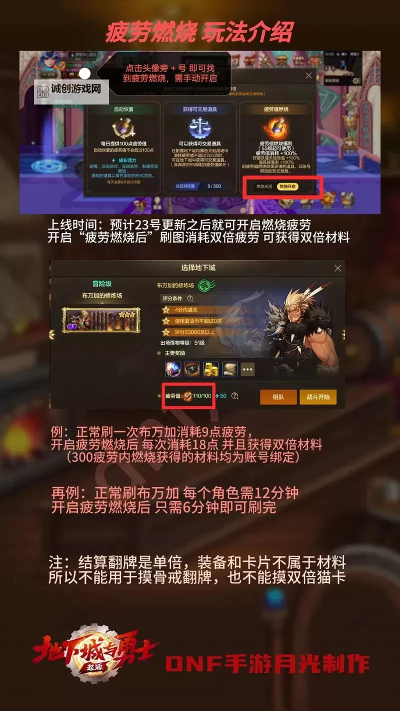 《地下城与勇士手游（DNF手游）》副本刷取建议 疲劳值怎么用比较好图1