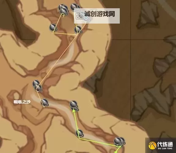 《原神》沙脂蛹高效采集路线分享图2