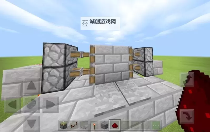 《我的世界》2X2活塞门图文教程图2