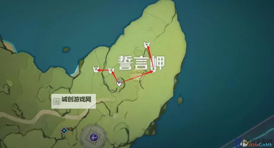 《原神》清心及史莱姆材料获取线路图1